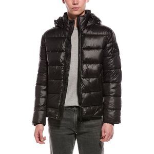 Point Zero Mens  Midweight Puffer Coat, Black